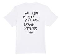 Adidas Skateboarding Shmoofoil Stairs T-Shirt | White, Extra Large