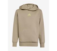 Adidas Slogan Fleece hoodie sweatshirt beige kids - 128
