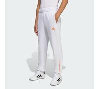 Adidas Slogan Fleece Joggers White 11-12 Years Boy