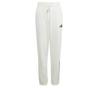 adidas Slogan Fleece Joggers, Cotton, White