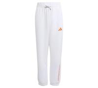adidas Slogan Fleece Joggers White