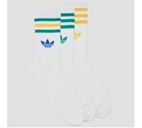 adidas Socks 3-Stripes Crew Socks 3 Pairs in White M