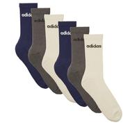 adidas Socks Linear Crew Socks Cushioned Socks 6 Pair Pack in Multicolour L