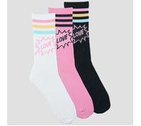 adidas Socks LOVE UNITES CREW SOCKS 3 PAIRS in Multicolour S