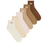 adidas Socks Mid Ankle Socks 6 Pairs in Beige XS