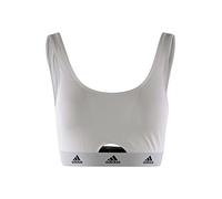 adidas Damen Scoop Bralette-Sport Active Comfort Cotton Bustier, 100 White, XL