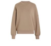 Adidas Soft Lux Loose Sweatshirt Beige M Woman