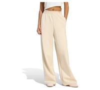 Adidas Soft Lux Straight Leg Tracksuit Pants Beige XL / Regular Woman