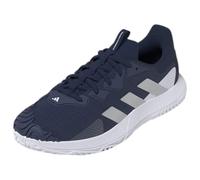 adidas Solematch Control M, Men's Shoes-Low (Non Football), Team Navy Blue 2 Matte Silver FTWR White, 6.5 UK