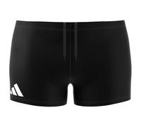 adidas Men's Solid Swim Boxers, Black/White, S