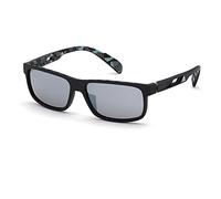 Adidas SP0023@5802C Men's Sunglasses, Square, Normal Lenses, Size 58, Matte Black/Grey