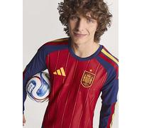 adidas Spain 26 Home Authentic Long Sleeve Jersey, Red, Size M, Men Red
