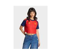 Adidas Spain 26/27 Cropped Home Woman Short Sleeve T-shirt Red L Woman