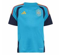 Adidas Spain Tiro Training Junior Short Sleeve Jersey 2026 Colour: Aqua, Size: 7-8 years