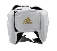 adidas Speed Head Guard - Large, White - CE-Approved Boxing Headguard with Ear and Cheek Protection, Has Added Force Resistance, Adjustable Non-Slip Training Gear for MMA and Sparring