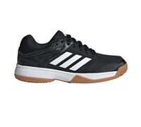 adidas Speedcourt Junior Indoor Court Shoes | UK J4 in Core Black/Cloud White/Gum