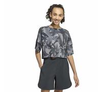 Adidas Sport Icons Allover Printed Cropped Short Sleeve T-shirt