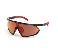 Adidas Sport Man SP0001 01L Sunglasses Plastic Black lucid Orange Mask Normal