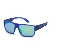 Adidas Sport Man SP0006 91Q Sunglasses Plastic Blue Green Geometric Normal