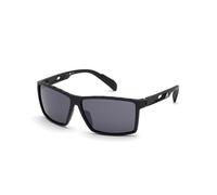 Adidas Sport Man SP0010 05C Sunglasses Plastic Black Smoke Squared Normal Shaded