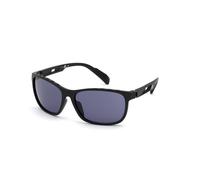 Adidas Sport Man SP0014 02A Sunglasses Injected Black-opaque Smoke Squared Normal