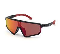 Adidas Sport Man SP0017 01L Sunglasses Plastic Black lucid Red Mask Normal