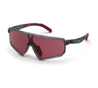 Adidas Sport Man SP0017 20Y Sunglasses Plastic Grey Red Mask Normal