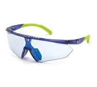 Adidas Sunglasses SP0027 91X Frosted Blue Vario Mirror Blue Photochromic for Men