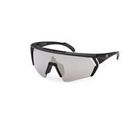 Adidas Sport Man SP0063 CMPT AERO 02G Sunglasses Injected Black-opaque Brown Mask Normal Mirror