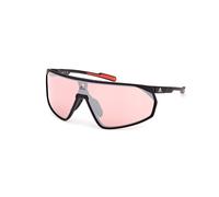 Adidas Sport Man SP0074 PRFM SHIELD 02E Sunglasses Plastic Black-opaque Brown Mask Normal