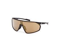 Adidas Sport Man SP0074 PRFM SHIELD 02G Sunglasses Plastic Black-opaque Brown Mask Normal Mirror