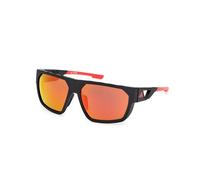 Adidas Sport Man SP0097 02L Sunglasses Injected Black Brown Round Normal