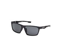 Adidas Sport Man SP0101 02D Sunglasses Injected Black Smoke Squared Polarized