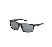 Adidas Sport Man SP0101 02N Sunglasses Injected Black Green Squared Normal