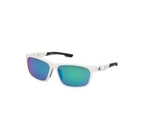 Adidas Sport Man SP0101 21Q Sunglasses Injected White Green Squared Normal