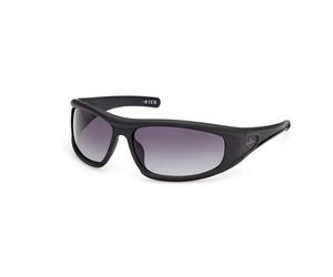 Adidas Sport OR0142 02B Unisex Sunglasses Injected Black Smoke Round Normal