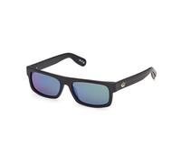 Adidas Sport OR0145 02Q Unisex Sunglasses Acetate Black Green Squared Normal