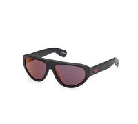 Adidas Sport OR0146 02U Unisex Sunglasses Acetate Black Bordeaux Pilot Normal