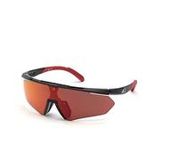 Adidas SP0027 Sunglasses Matte Black / Contrast Mirror Red