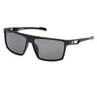 Adidas Sport SP0083 Polarized 02A Men's Sunglasses Black Size 59