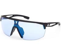Adidas Sport Unisex SP0099 02X Sunglasses Injected Black Blue Mask Photochromatic