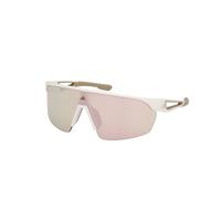Adidas Sport SP0103 ANEMOS 21 Unisex Sunglasses Injected White Brown Mask Normal