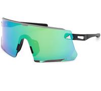 Adidas Sport Woman SP0114 ADIDAS DUNAMIS PRO S 02Q Sunglasses Injected Black Green Mask Normal