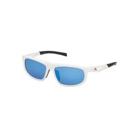 Adidas Sport SP0126 DROMEAS 21X Woman Sunglasses Injected White Blue Geometric Normal