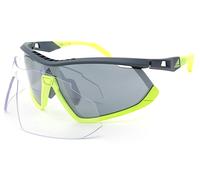 Adidas Sport Sunglasses Interchangeable Grey Green / Silver Mirror SP0055 20C