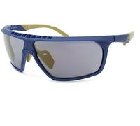 Adidas Sport Sunglasses Wraparound Blue Green w/ Gold Mirror Lenses SP0030 92G