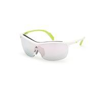 Adidas Sport Unisex SP0043 24C Sunglasses Injected White Grey Mask Normal Mirror