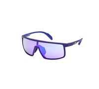 Adidas Sport Unisex SP0057 PRFM Shield 92Z Sunglasses Plastic Blue Violet Mask Mirrored Shaded