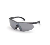 Adidas Sport Woman SP0016 20C Sunglasses Injected Grey Grey Mask Normal Mirror