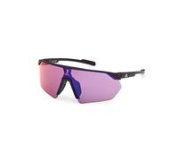 Adidas Sport Woman SP0076 02Z Sunglasses Injected Black Violet Mask Normal